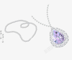 紫宝石项链素材