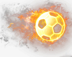 抽象足球火球高清图片