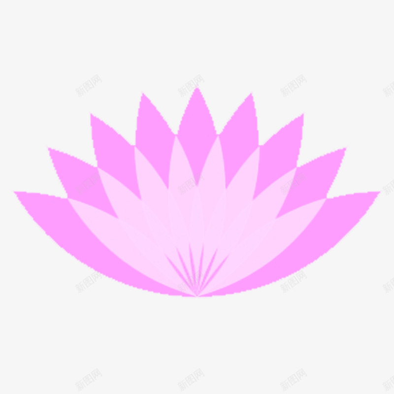 粉色花瓣logo图标png_新图网 https://ixintu.com logo 手绘 粉色 花店LOGO 花瓣
