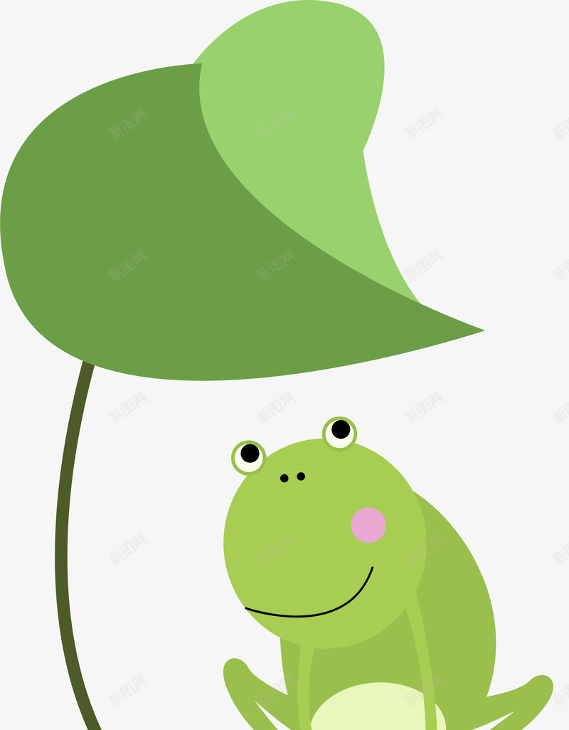 卡通青蛙动物装饰插画png免抠素材_新图网 https://ixintu.com 乐趣 卡通 可爱 可爱小青蛙 荷叶 青蛙动物 青蛙设计PNG