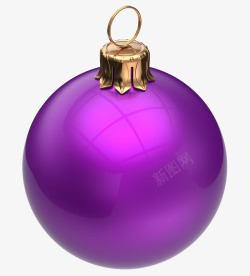 紫色小球素材
