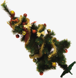 绿树圣诞装饰圆球素材