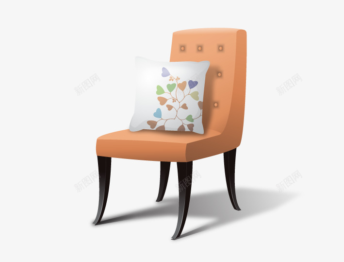 抱枕座椅图标psd_新图网 https://ixintu.com 创意图标 图案 家居 座椅 扁平化图标 椅子 立体化图标 网页素材