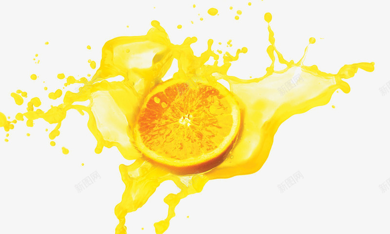 橙汁果汁溅射效果png免抠素材_新图网 https://ixintu.com 果汁 橙汁 溅射效果
