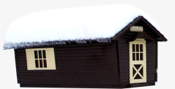 冬日雪景建筑房屋素材