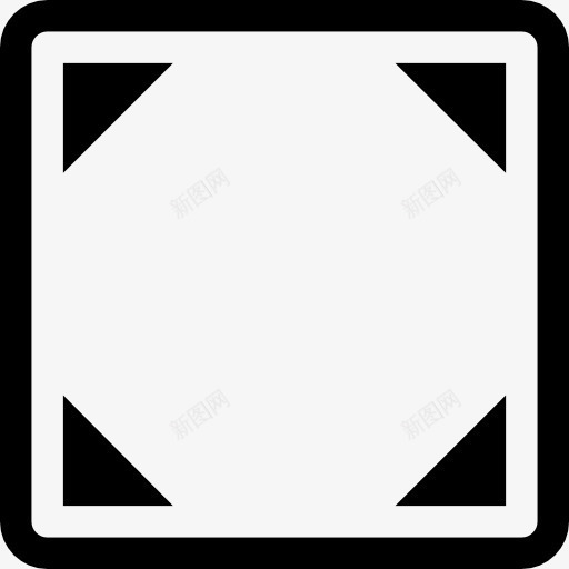 架方形符号三角形角图标png_新图网 https://ixintu.com 三角形 取景 广场 接口 框架 照片和视频 角 角度