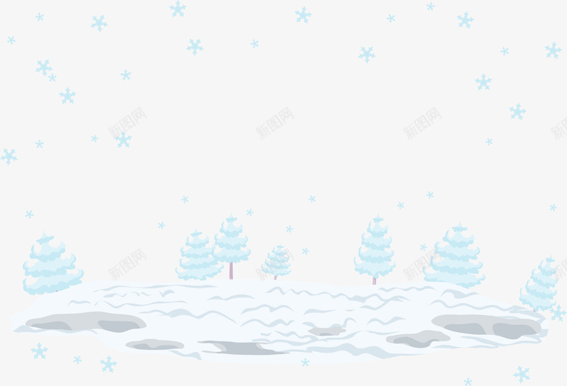 雪地png免抠素材_新图网 https://ixintu.com 卡通素材 卡通雪景装饰 松树 矢量素材 雪地 雪景 雪景海报装饰素材 雪景素材 雪景装饰 雪松 雪花