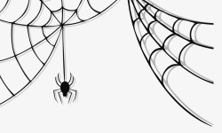 蜘蛛网图案万圣节装饰图案高清图片