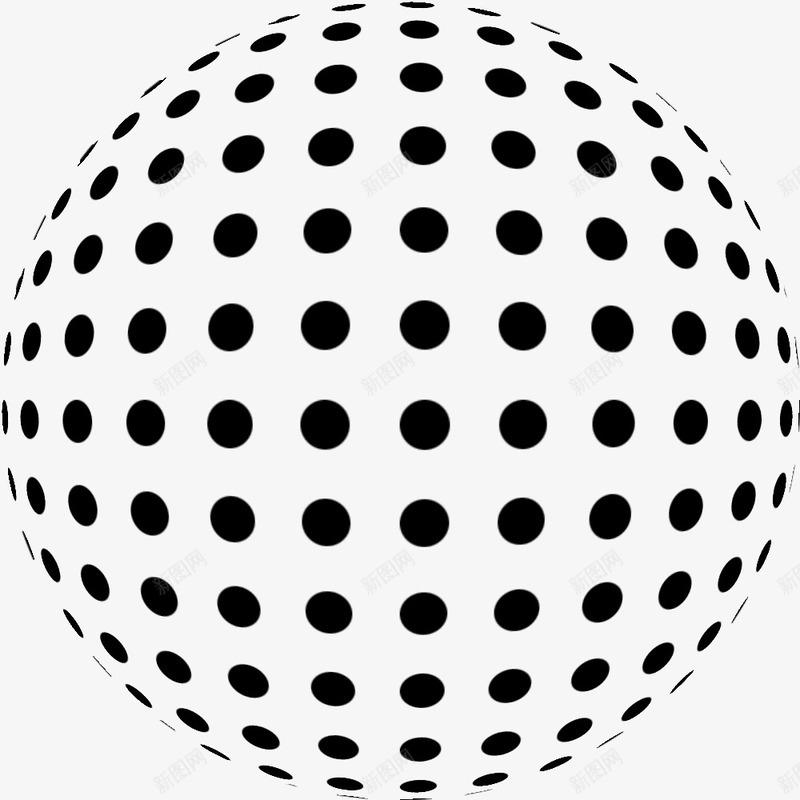 黑色圆点造型圆球图标png_新图网 https://ixintu.com 圆点 圆球 造型 黑色