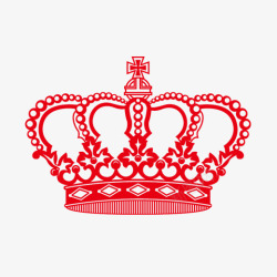 皇冠标志红色素材