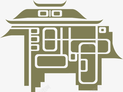 晋阳古城logo图标图标