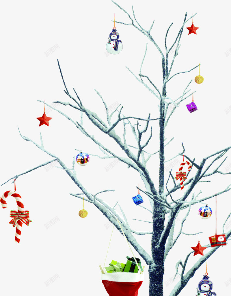 创意圣诞节树枝礼物png免抠素材_新图网 https://ixintu.com 创意 圣诞节 树枝 礼物