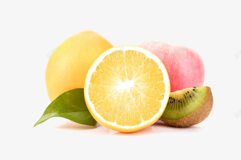 一堆水果png免抠素材_新图网 https://ixintu.com 奇异果 橙子 甜品 美食 苹果 高清