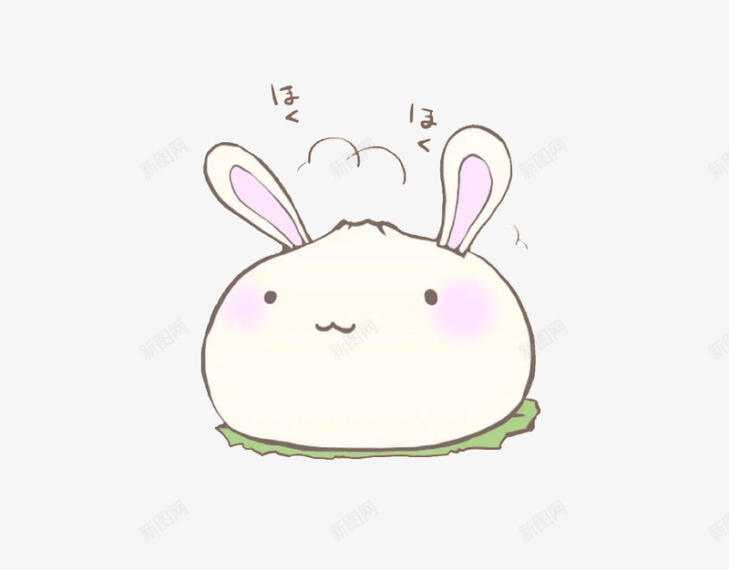 卡通可爱兔子png免抠素材_新图网 https://ixintu.com 兔子 包子 卡通 可爱