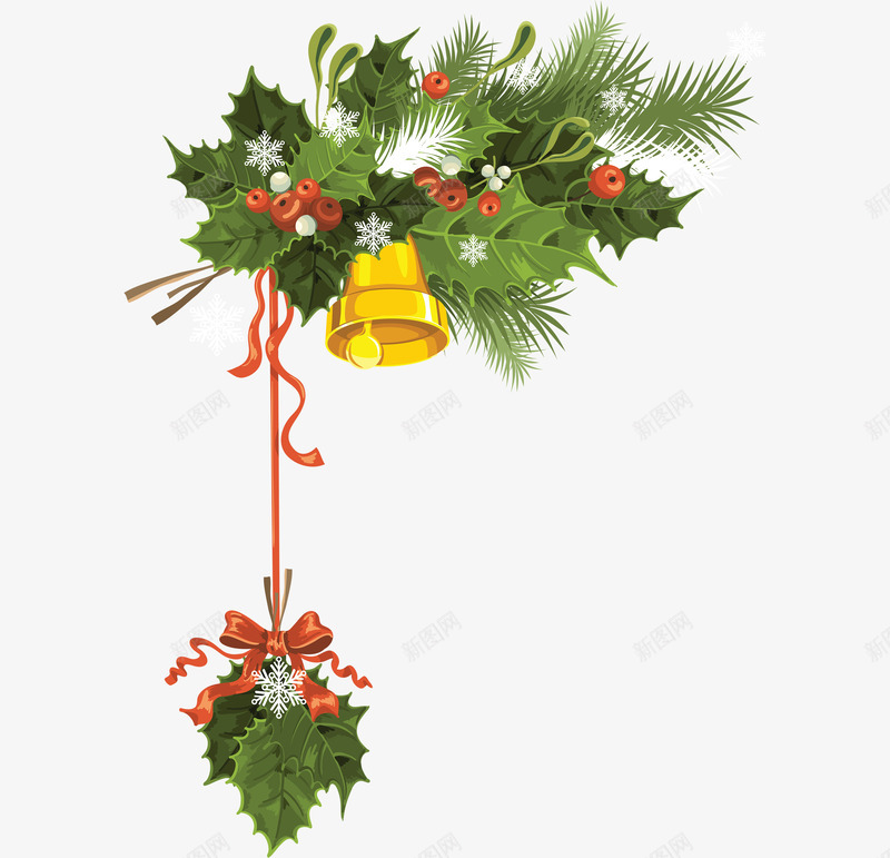 圣诞节铃铛挂饰png免抠素材_新图网 https://ixintu.com 圣诞节铃铛素材 圣诞节铃铛装饰素材 铃铛素材 铃铛装饰