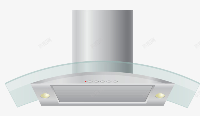 卡通手绘抽油烟机png免抠素材_新图网 https://ixintu.com 家用 油烟机 铁质 银色