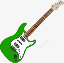 电子吉它绿色电子吉它乐器高清图片