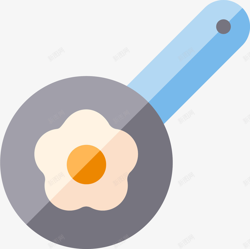做早餐图标png_新图网 https://ixintu.com 图标icon 新鲜 早餐 煎蛋 煎锅 荷包蛋 营养食品 鸡蛋 鸡蛋logo