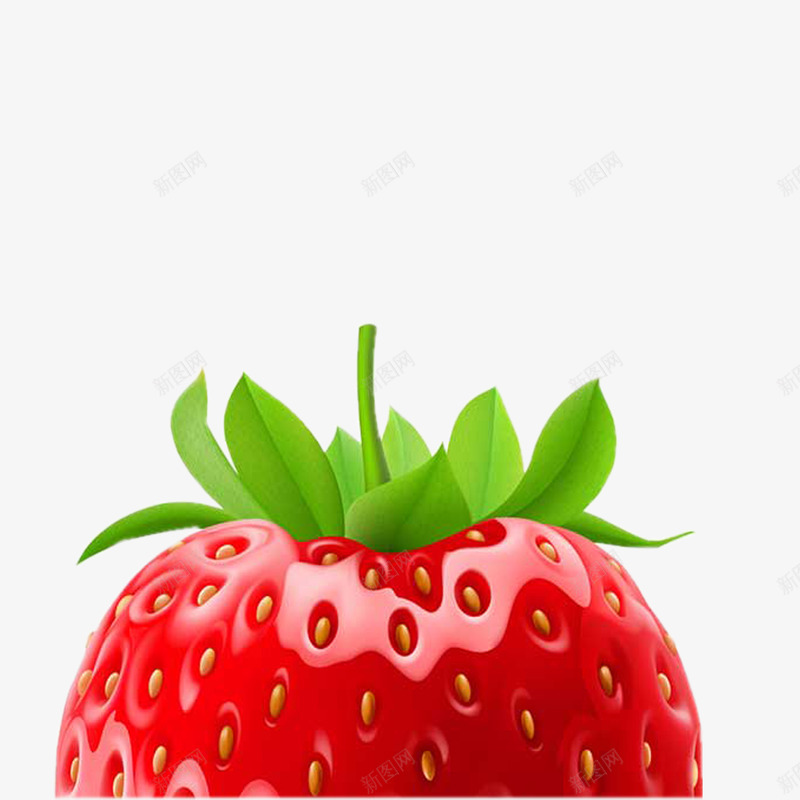 甜蜜的草莓png免抠素材_新图网 https://ixintu.com 新鲜 水果 甜蜜 红色 草莓