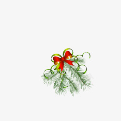 古典松树圣诞节日圣诞饰物高清图片