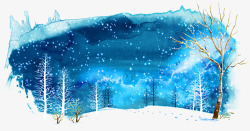 彩树冬季促销背景高清图片