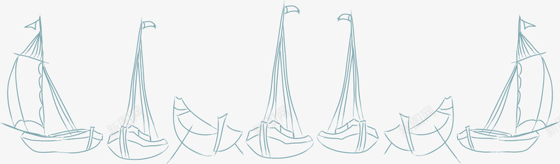 船只png免抠素材_新图网 https://ixintu.com 帆船 手绘 渔船 简笔画