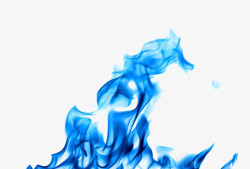 蓝色鬼火燃烧的蓝色火焰高清图片
