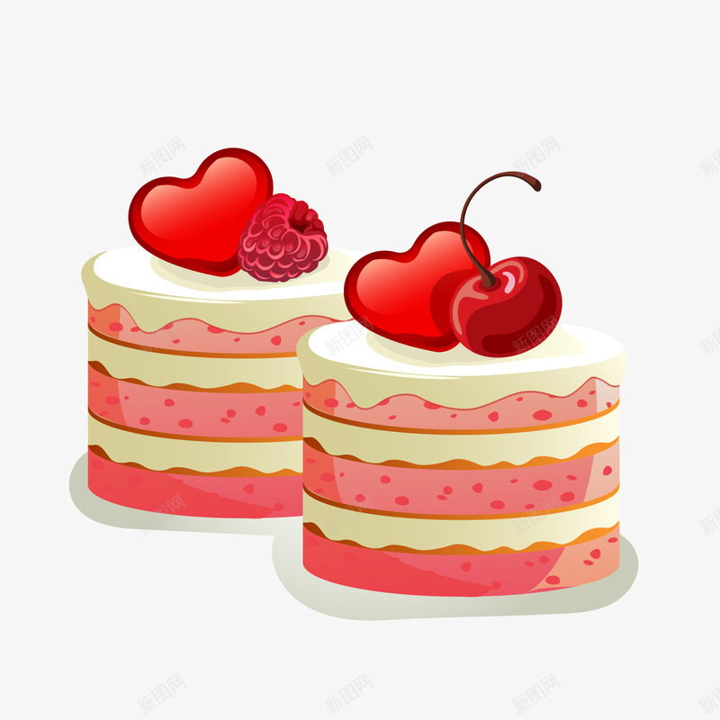 卡通美味小蛋糕png免抠素材_新图网 https://ixintu.com 卡通蛋糕 定制蛋糕卡通 樱桃 甜品 甜食 背景装饰 食物