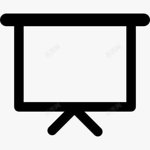 空白演示屏幕图标png_新图网 https://ixintu.com 屏幕 广场 投影仪 接口板 演示 黑板