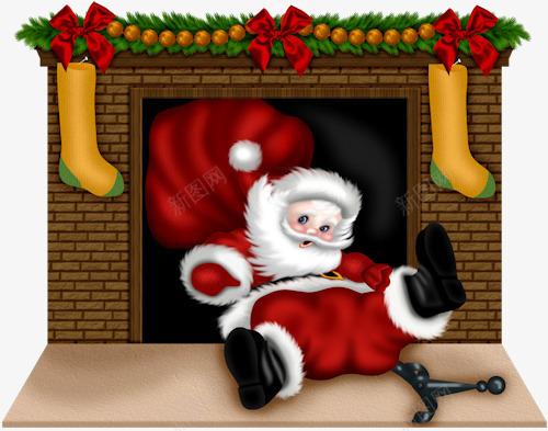 圣诞节壁炉png免抠素材_新图网 https://ixintu.com 圣诞老人 圣诞节壁炉 圣诞节礼包 圣诞节素材 圣诞节袜子