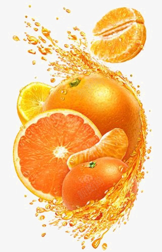 橙子png免抠素材_新图网 https://ixintu.com 创意水果 果汁 水彩橙子 诱人橙子