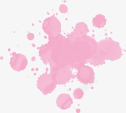 粉色泼墨粉色墨迹矢量图高清图片