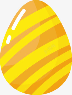彩蛋黄色闪耀复活节彩蛋高清图片