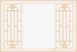 中式文艺园林窗子素材