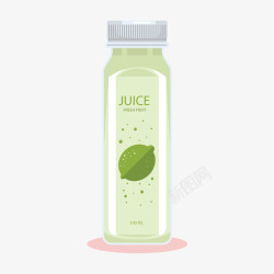 绿色的芒果汁素材