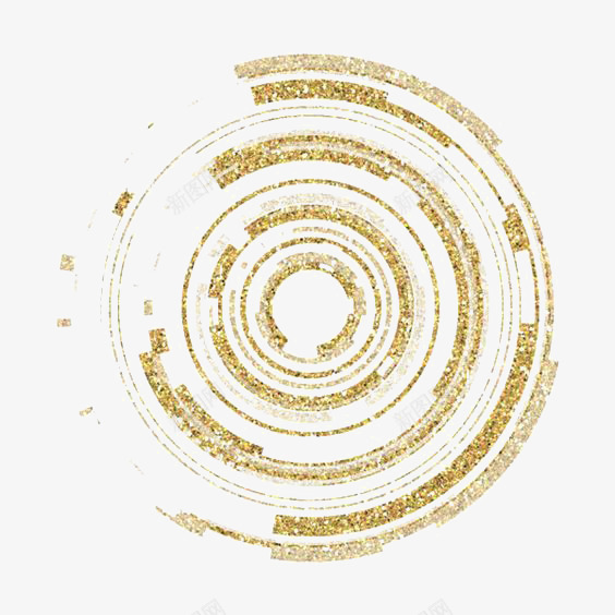 金色圆形几何图形装饰png免抠素材_新图网 https://ixintu.com 几何图形 几何图形素材 创意几何图形 旋涡 科技感 设计感 金星 金星星