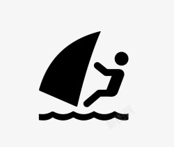 矢量帆船运动帆船运动图标高清图片