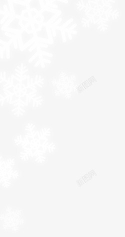 六角边漂浮雪花高清图片