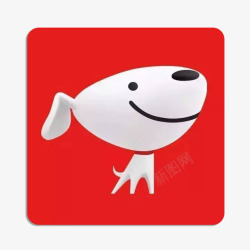 红色软件红色京东购物软件logo图标高清图片