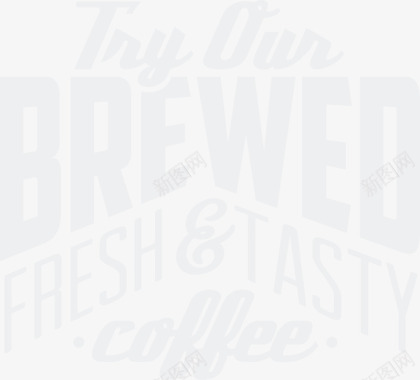 咖啡英文字体图标图标