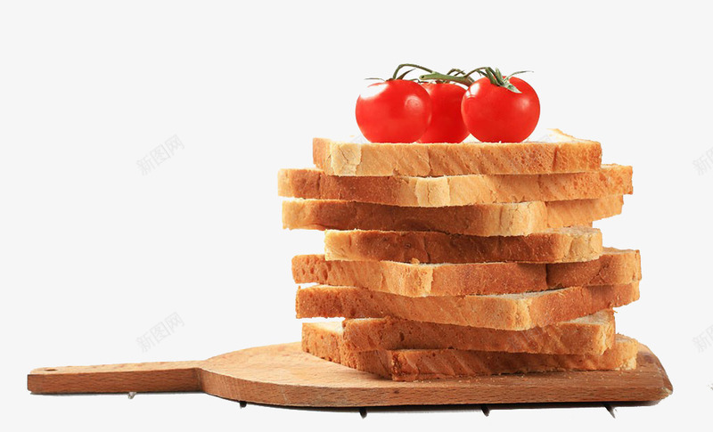 一堆面包片png免抠素材_新图网 https://ixintu.com 传统美食 健康 实物 小番茄 美味 面包片 面食 餐饮美食