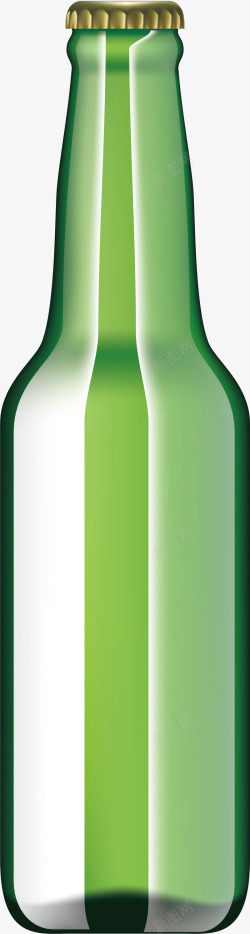 浅绿色酒瓶素材