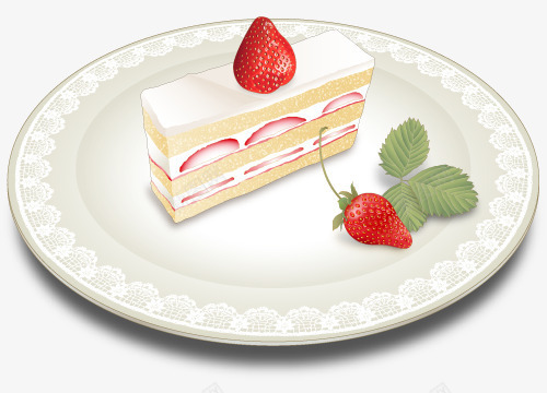 手绘草莓奶油蛋糕png免抠素材_新图网 https://ixintu.com 奶油蛋糕 手绘 草莓蛋糕 蛋糕
