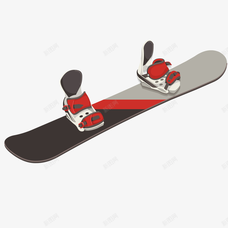 卡通滑雪板矢量图ai免抠素材_新图网 https://ixintu.com 卡通 滑雪 滑雪板 矢量图