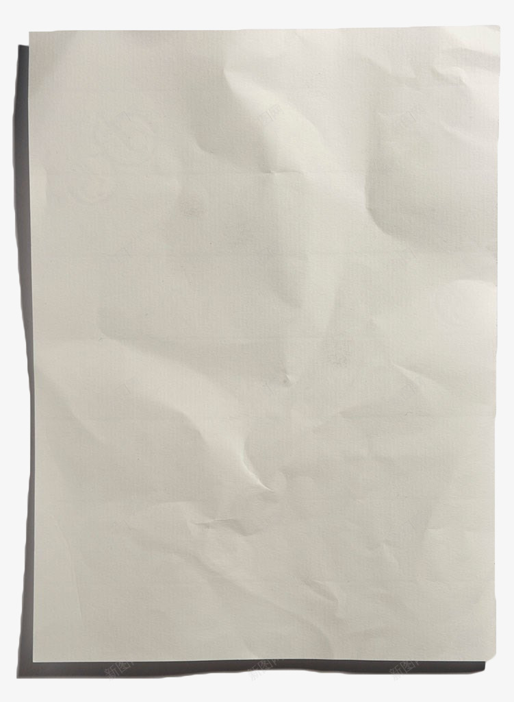 白色褶皱空白纸张png免抠素材_新图网 https://ixintu.com 白色 皱纹 皱纹纸 空白 纸 纸张 褶皱