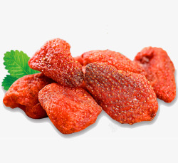 草莓果干素材