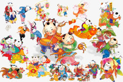 中国传统吉祥娃素材