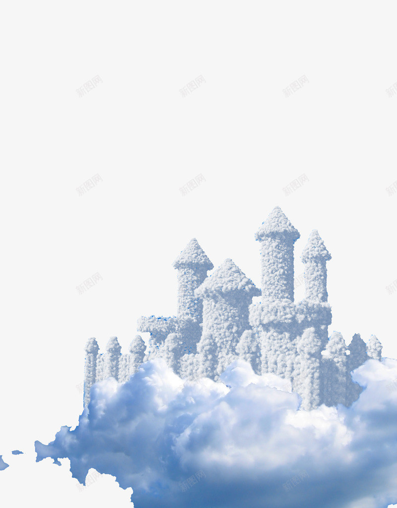 城堡png免抠素材_新图网 https://ixintu.com 冰雪 城堡 白色