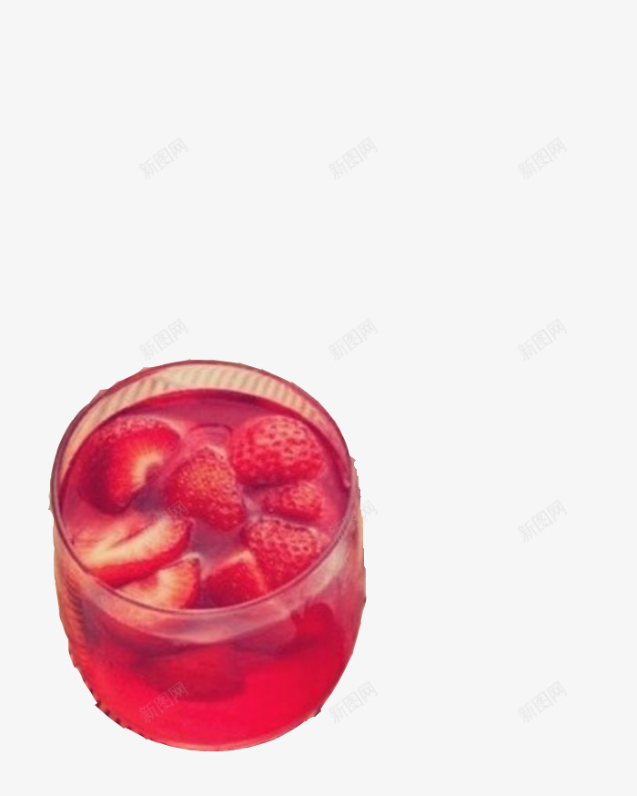 草莓果酒png免抠素材_新图网 https://ixintu.com 冰爽可口 夏日饮品 醇香甜蜜 餐厅海报