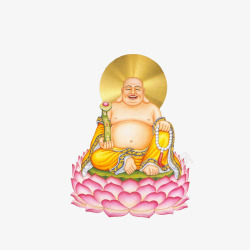笑口常开的佛祖笑口常开的弥勒佛像高清图片